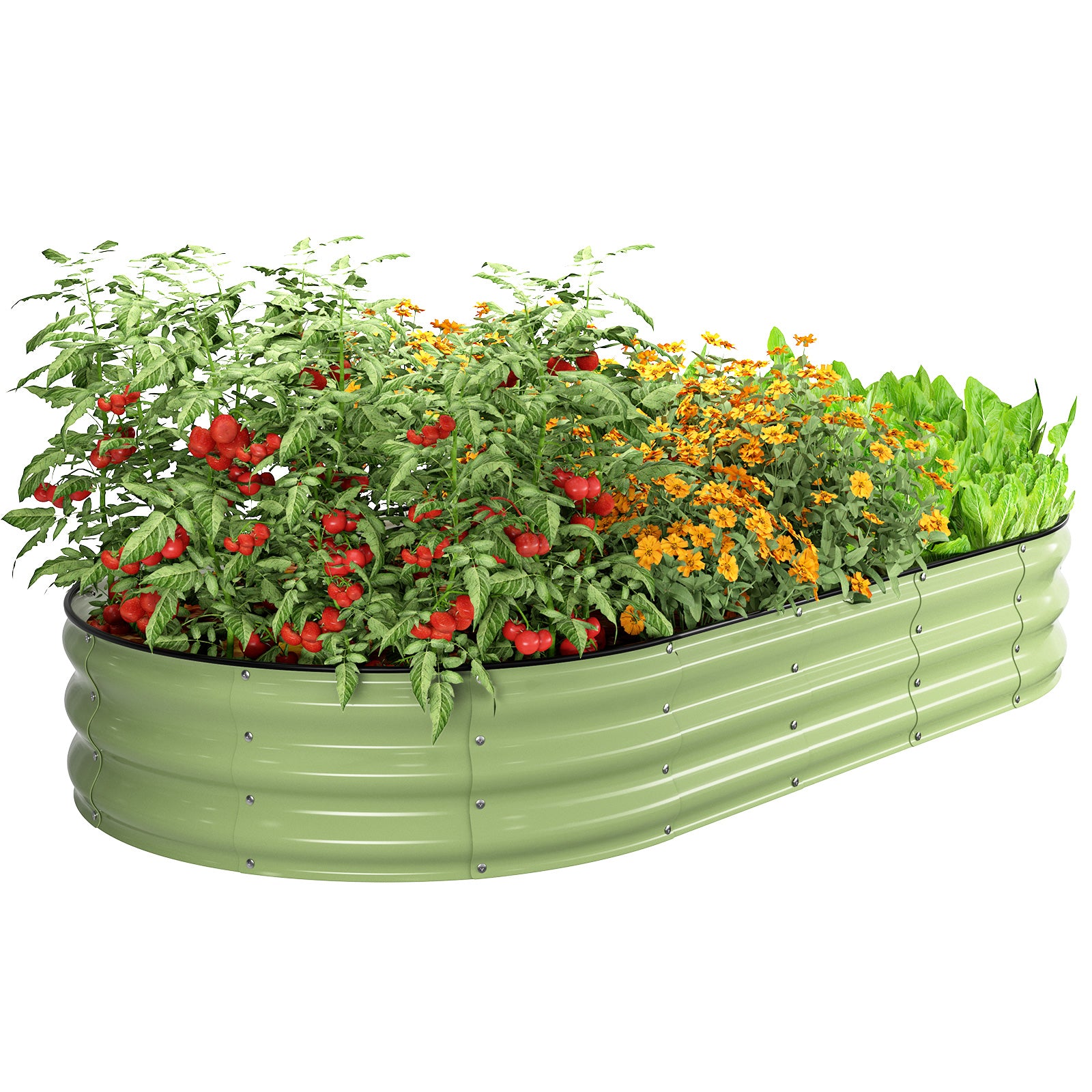 Raised Garden Bed(Green,6x3x1ft)