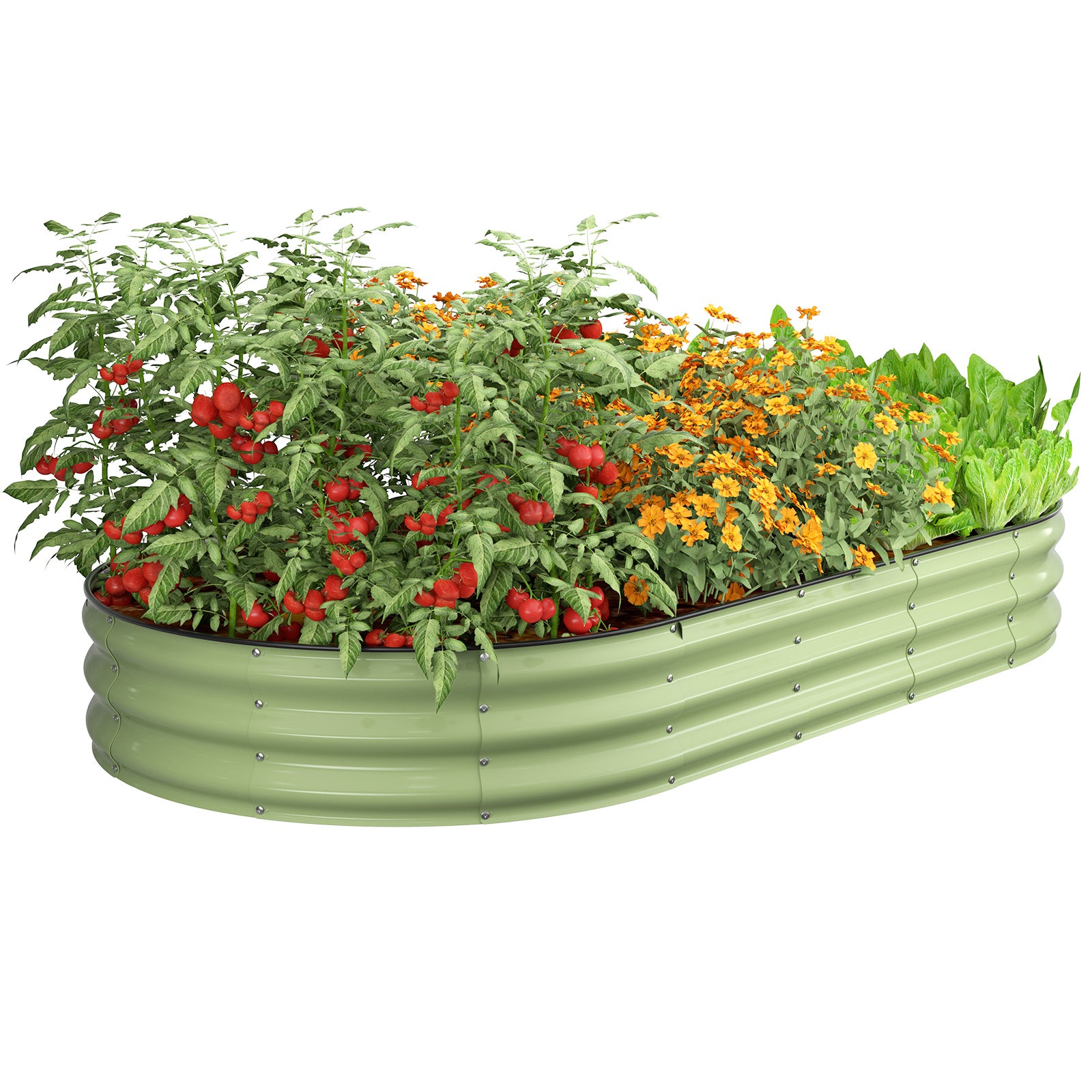 Raised Garden Bed(Green,8x4x1ft)