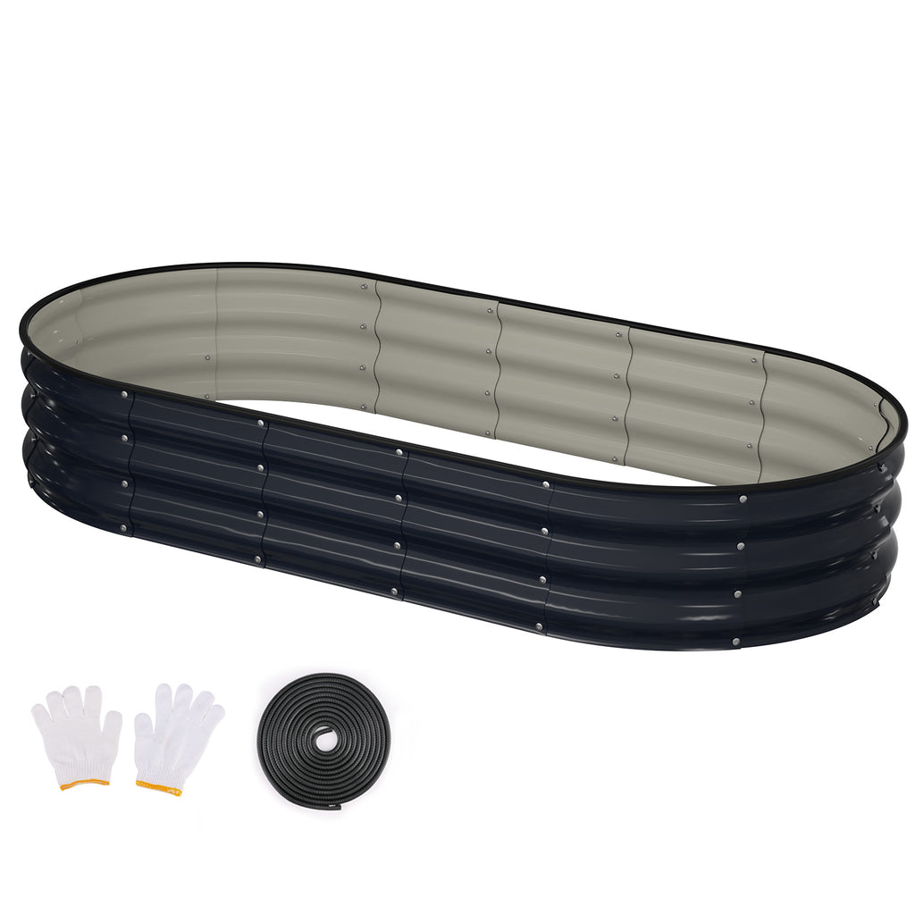 Raised Garden Bed(Midnight Blue,6x3x1ft)
