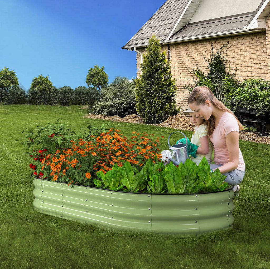 Raised Garden Bed(Green,6x3x1ft)