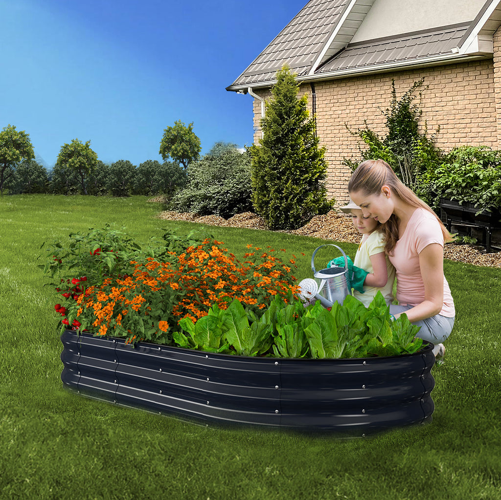 Raised Garden Bed(Midnight Blue,6x3x1ft)