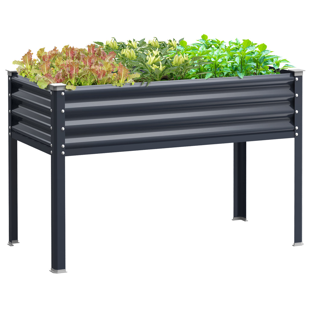 Raised Garden Bed with Legs(Midnight Blue,48×24×32)