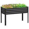 Raised Garden Bed with Legs(Black,48×24×32)