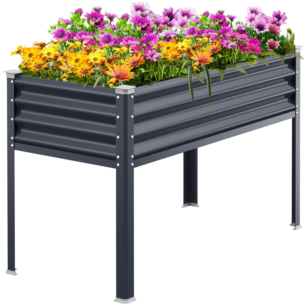 Raised Garden Bed with Legs(Midnight Blue,48×24×32)