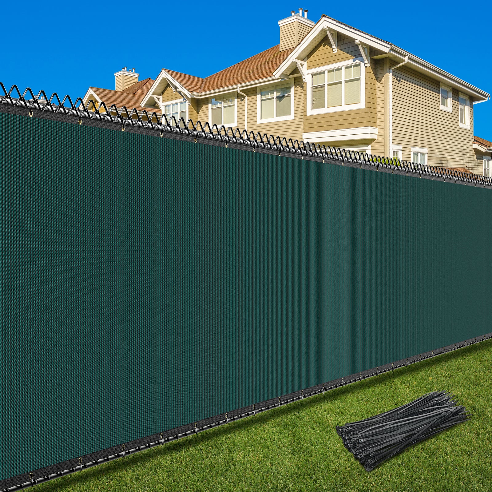 Privacy Screen Fence (Dark Green)