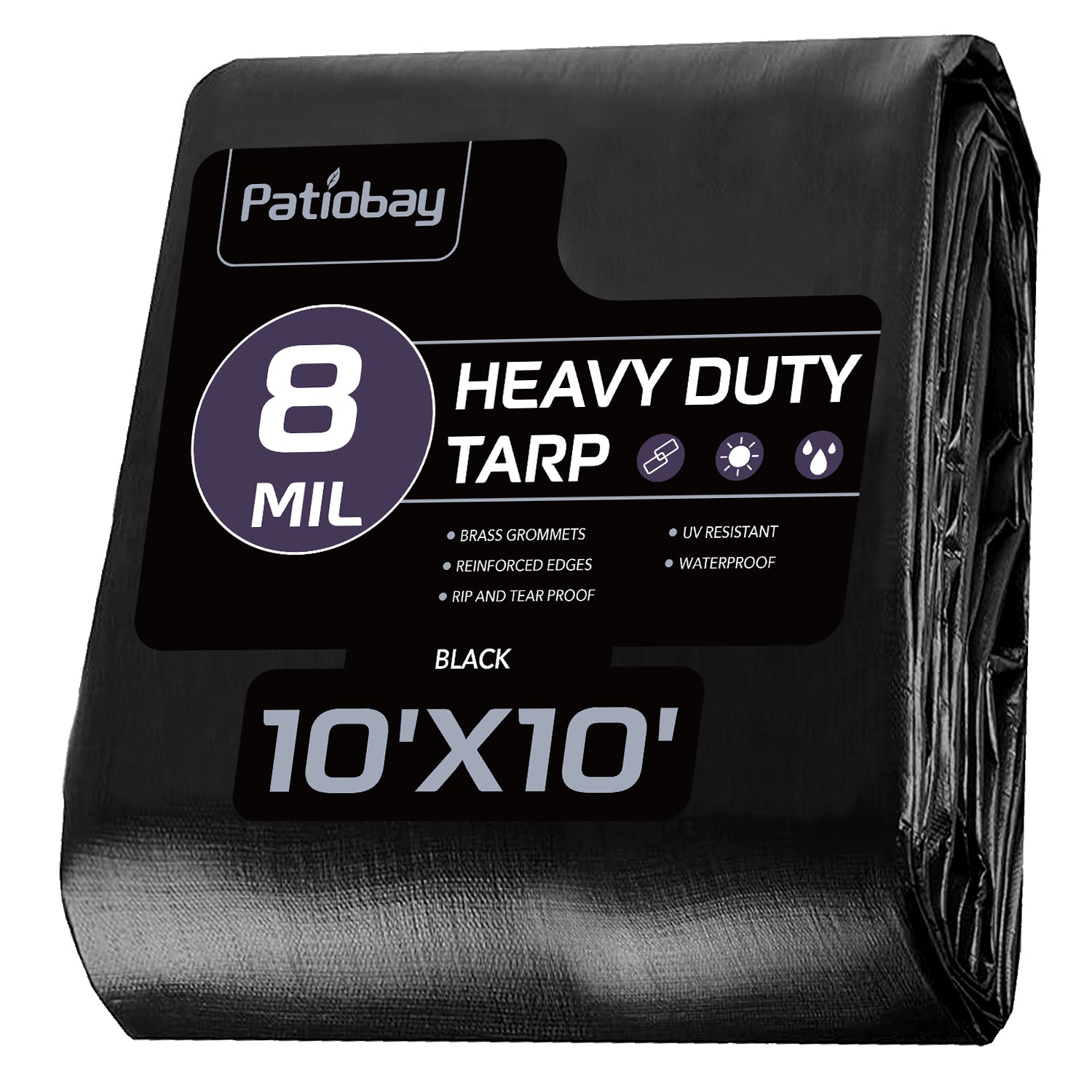 8 Mil Tarp（Black)