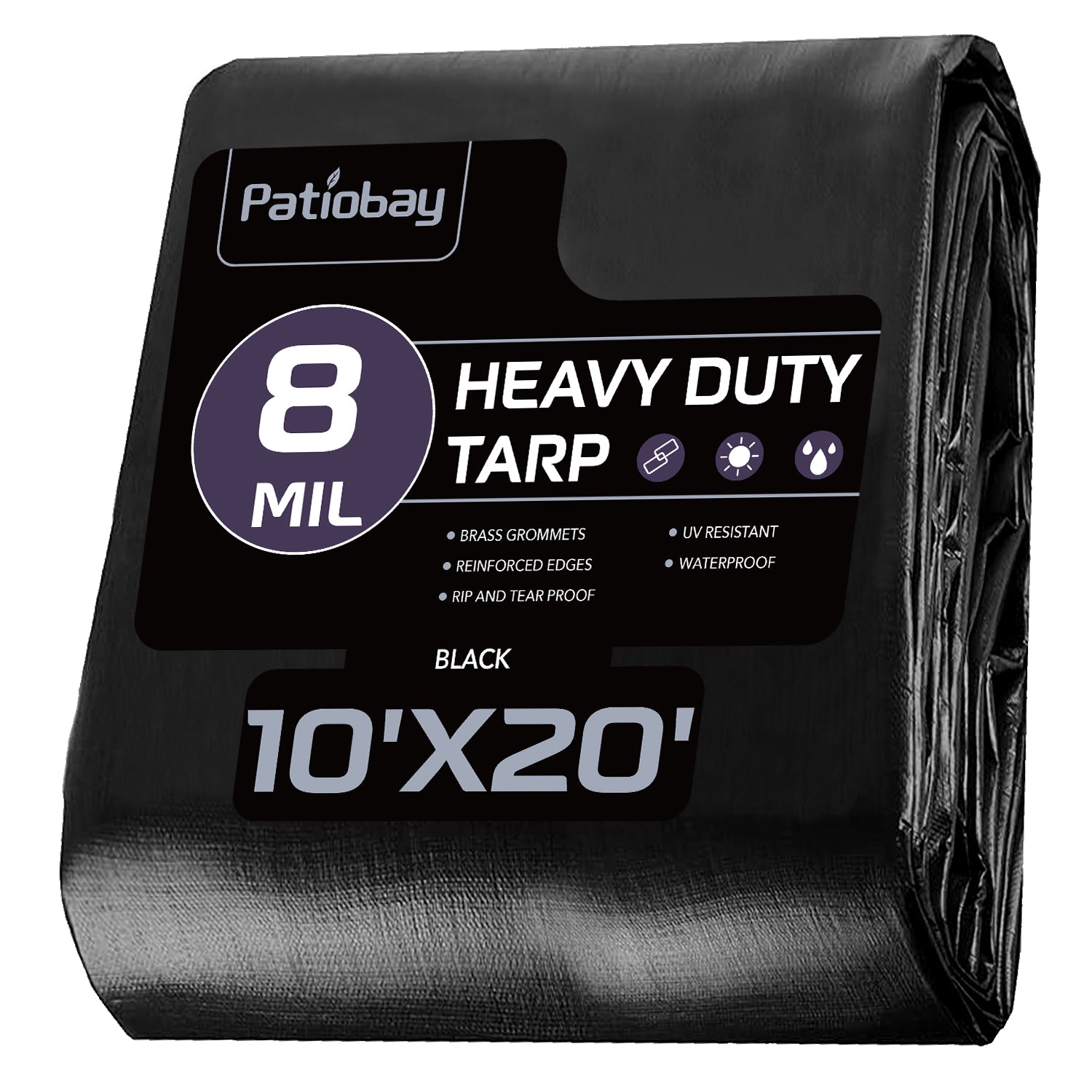 8 Mil Tarp（Black)