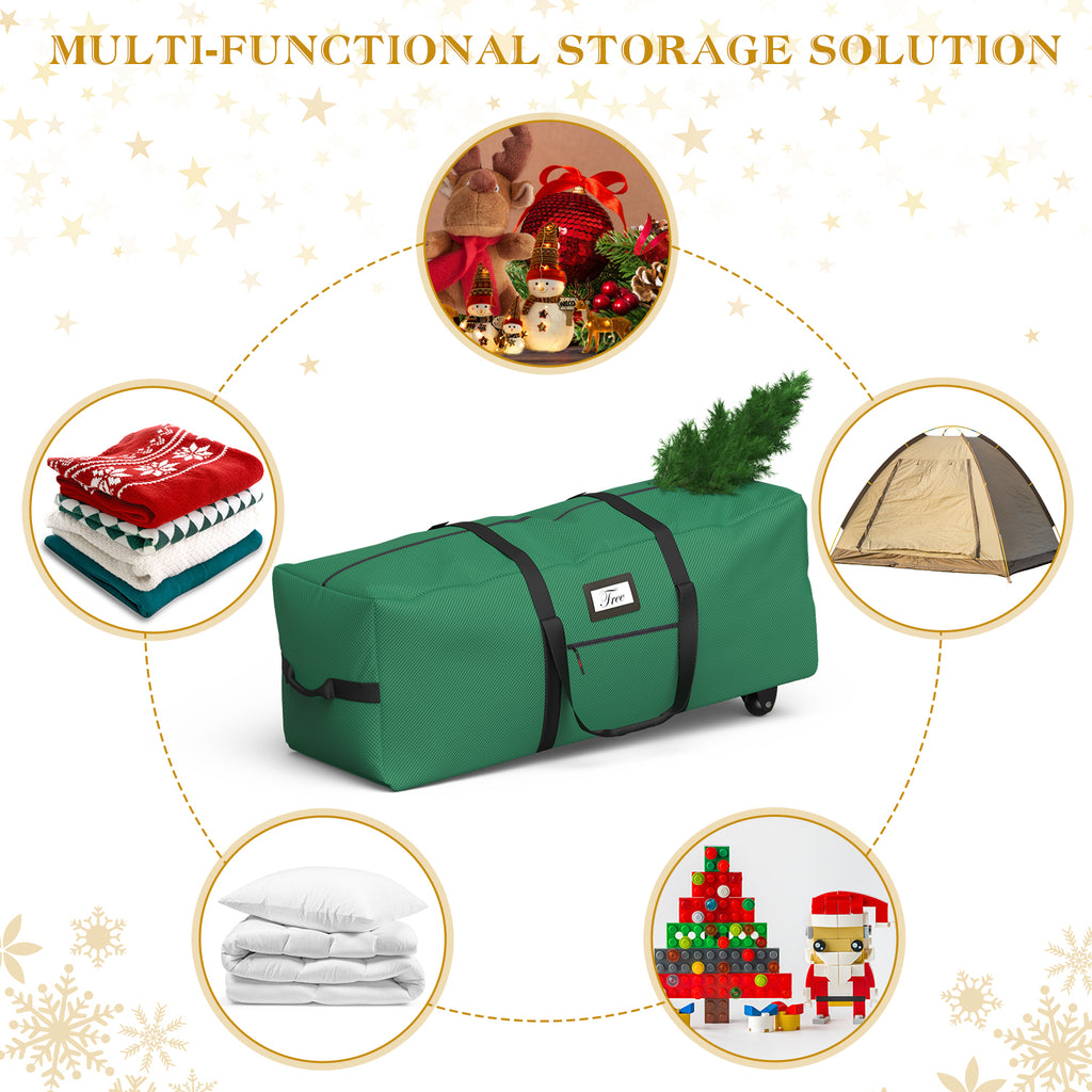 Rolling Christmas Tree Storage Bag( Green)