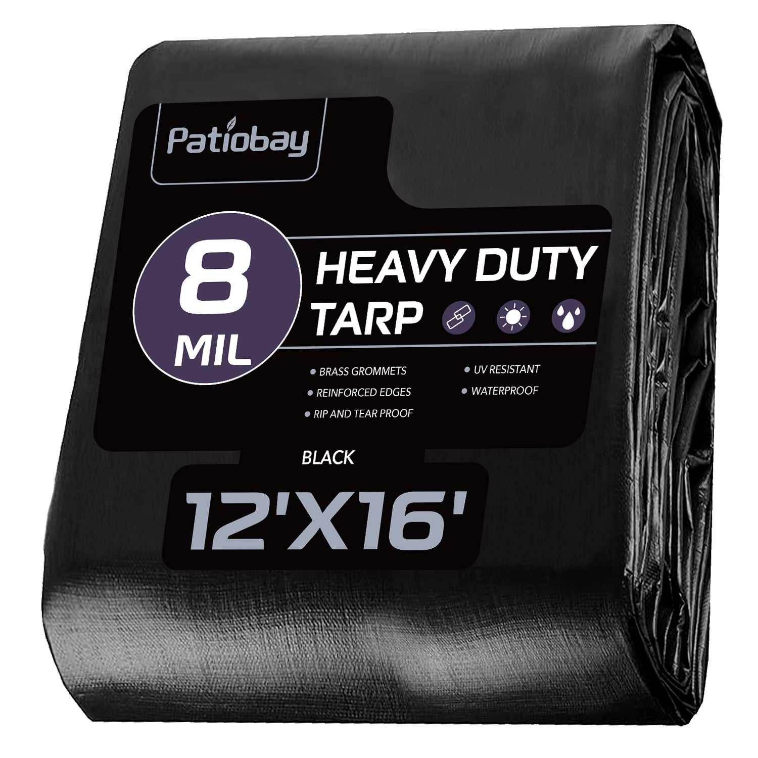 8 Mil Tarp（Black)
