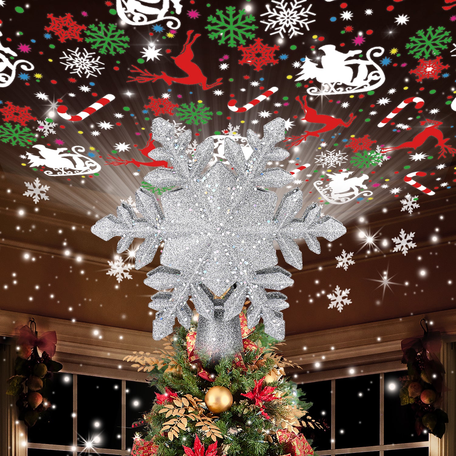 Christmas Tree Topper (Snowflake)