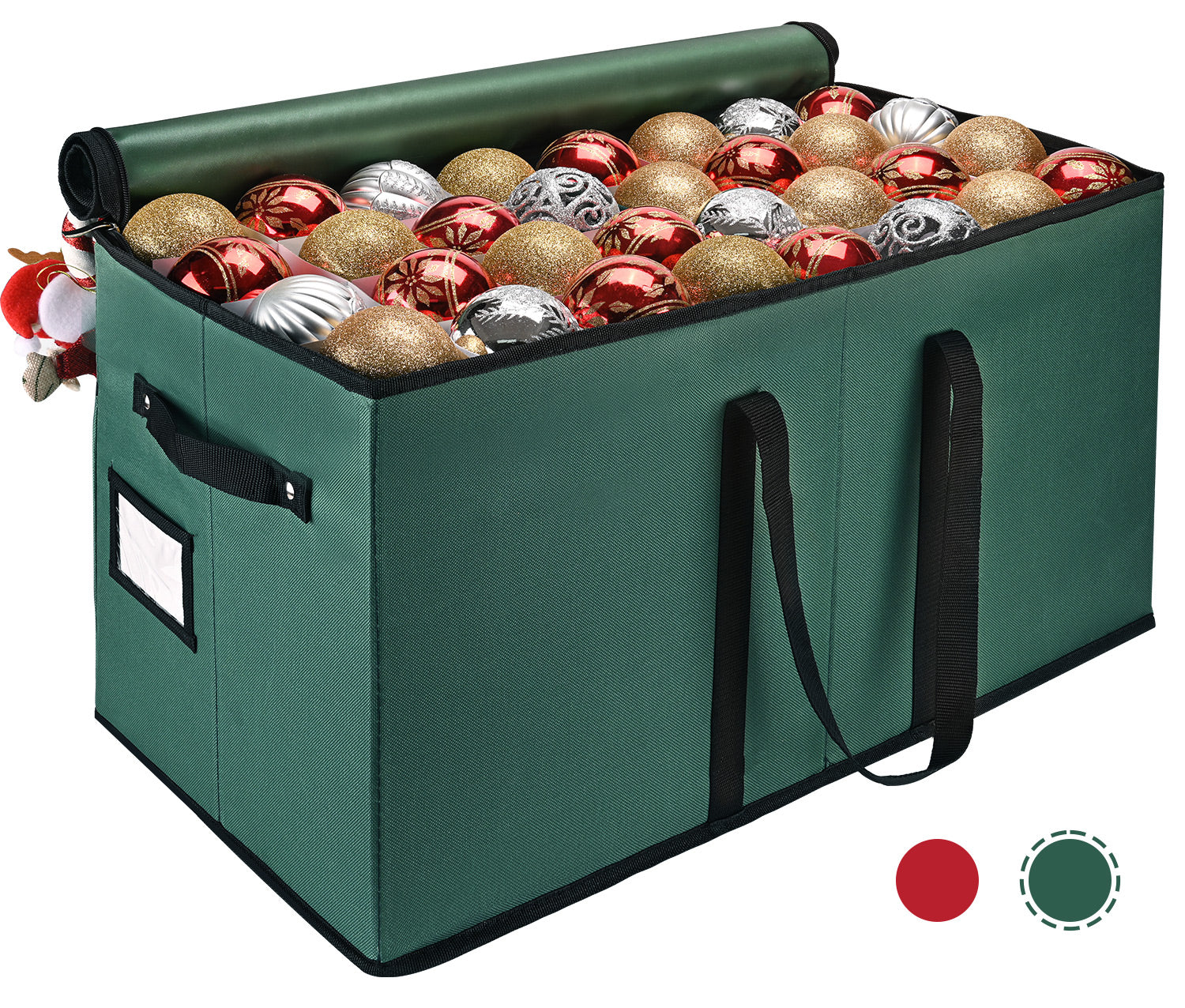 Christmas Ornament Storage Box(Green)