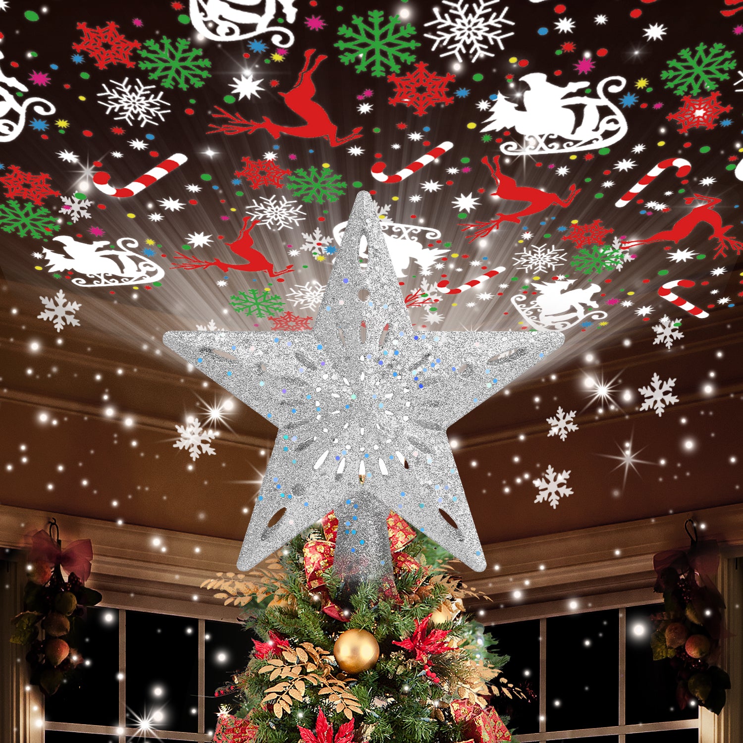 Christmas Tree Topper (Sliver)