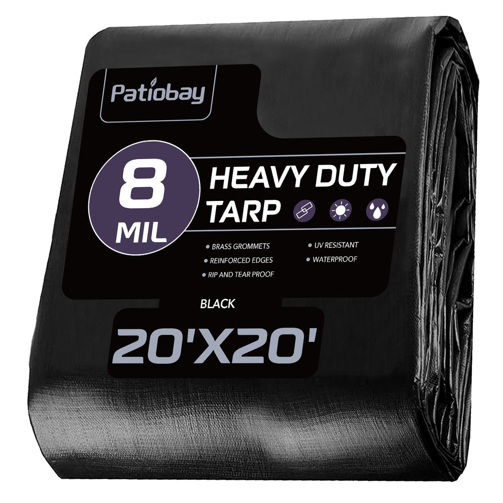 8 Mil Tarp（Black)