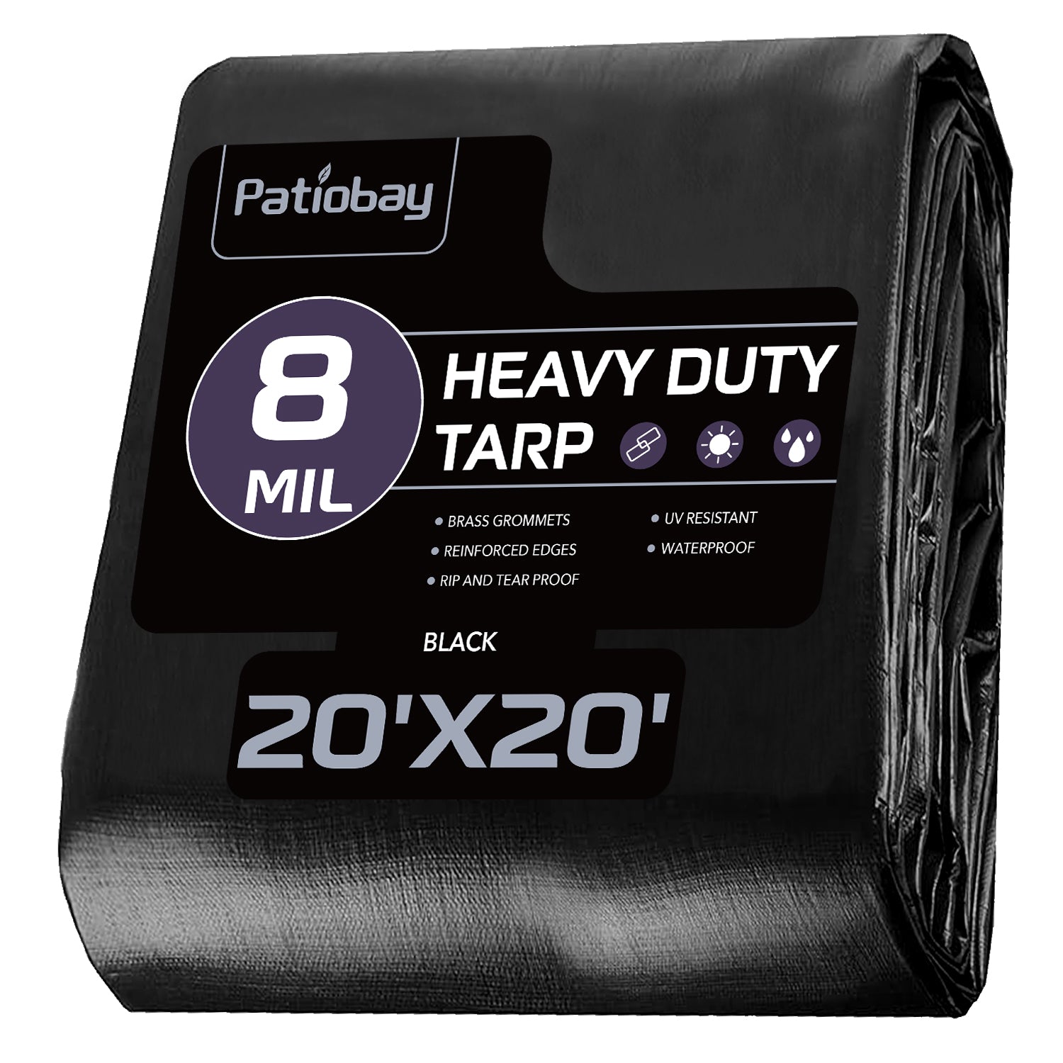 8 Mil Tarp（Black)