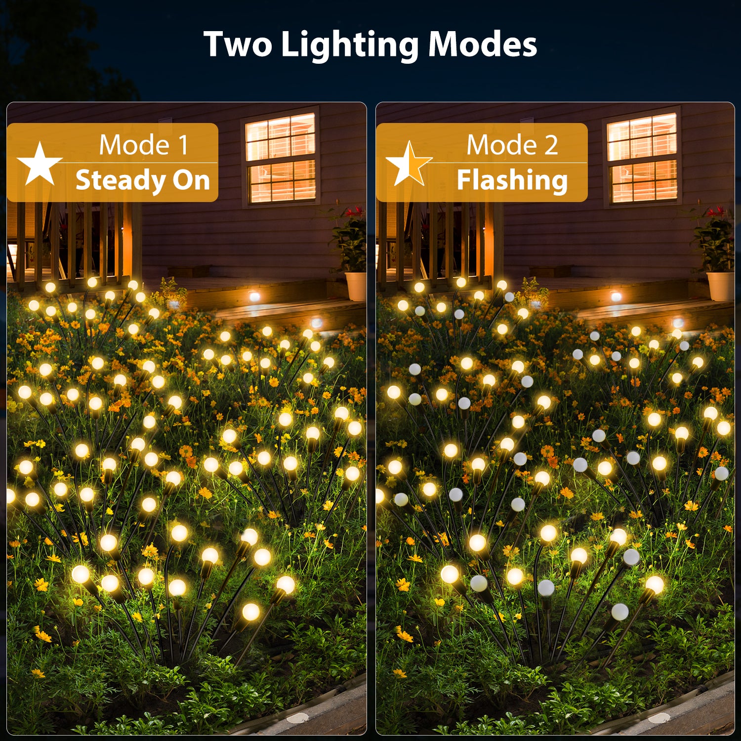 Firefly Solar Lights 2 Packs (Warm White)