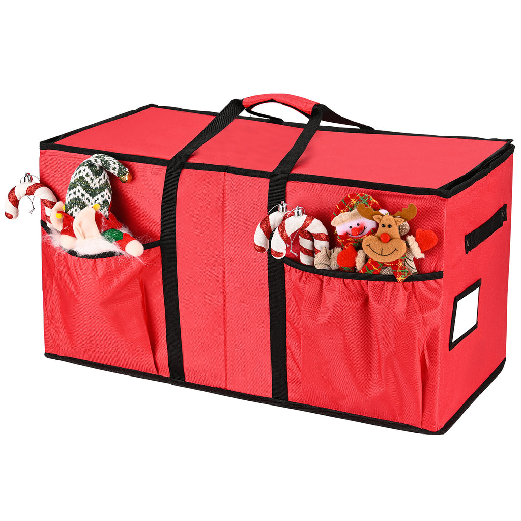 Christmas Ornament Storage Box(Red)