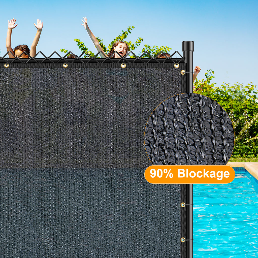Privacy Screen Fence (6ft X 50ft, Black)