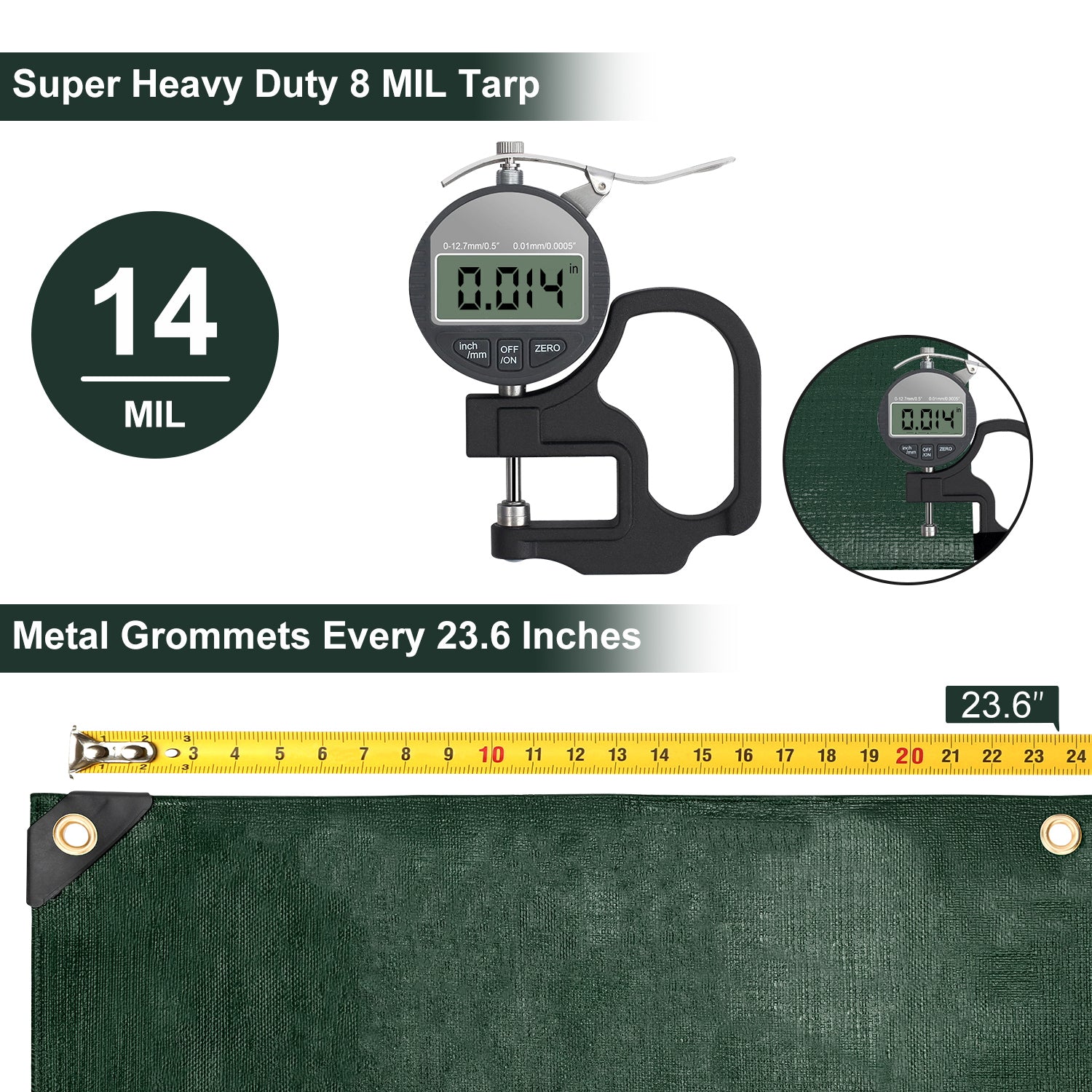 14 Mil Tarps (Green)