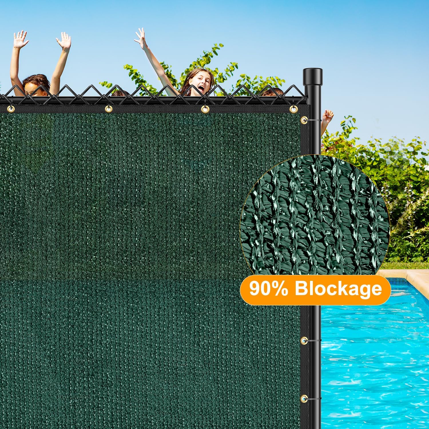 Privacy Screen Fence (6ft X 50ft, Dark Green)