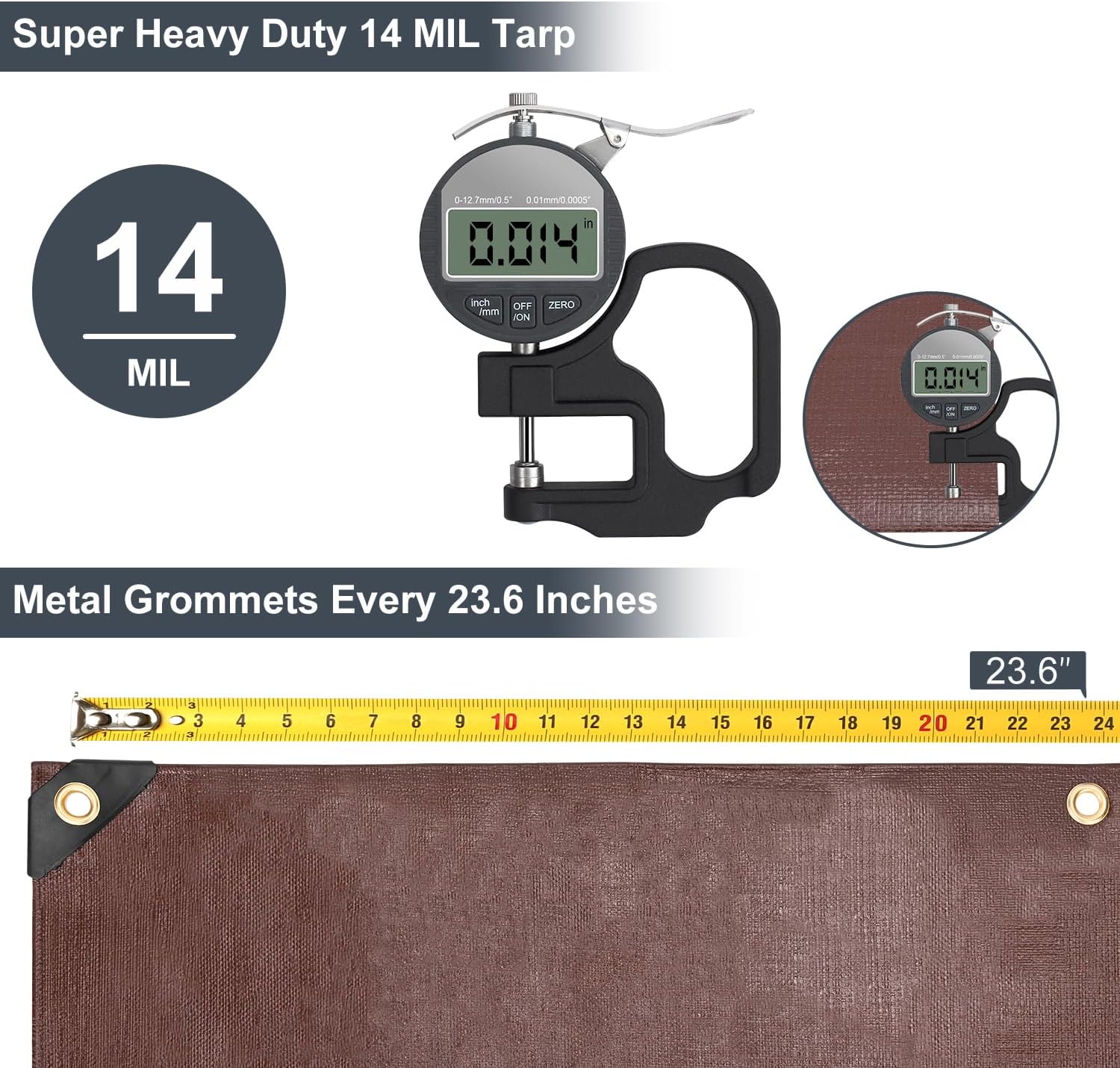 14 Mil Tarps (Brown)