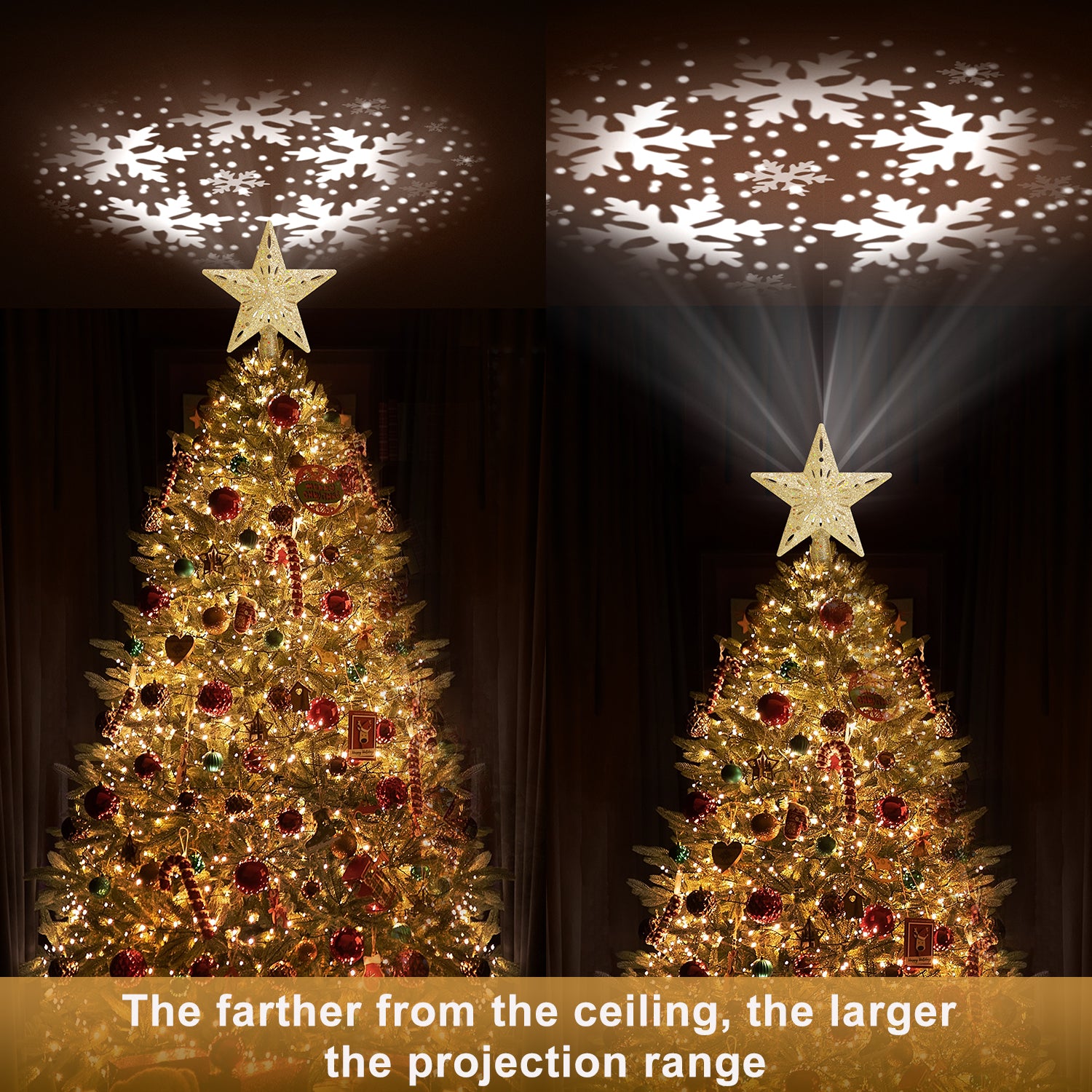 Christmas Tree Topper (Gold)