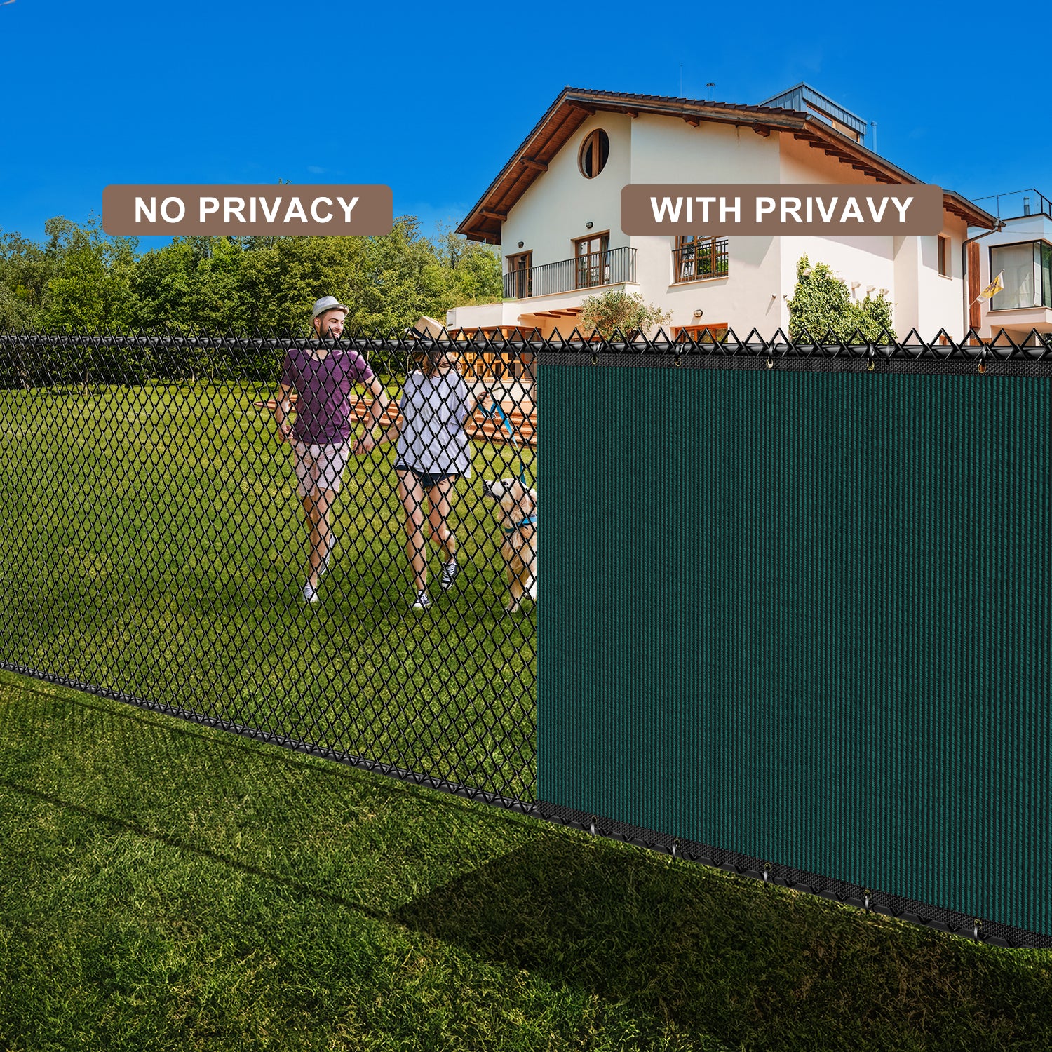 Privacy Screen Fence6X25FT(Dark Green)