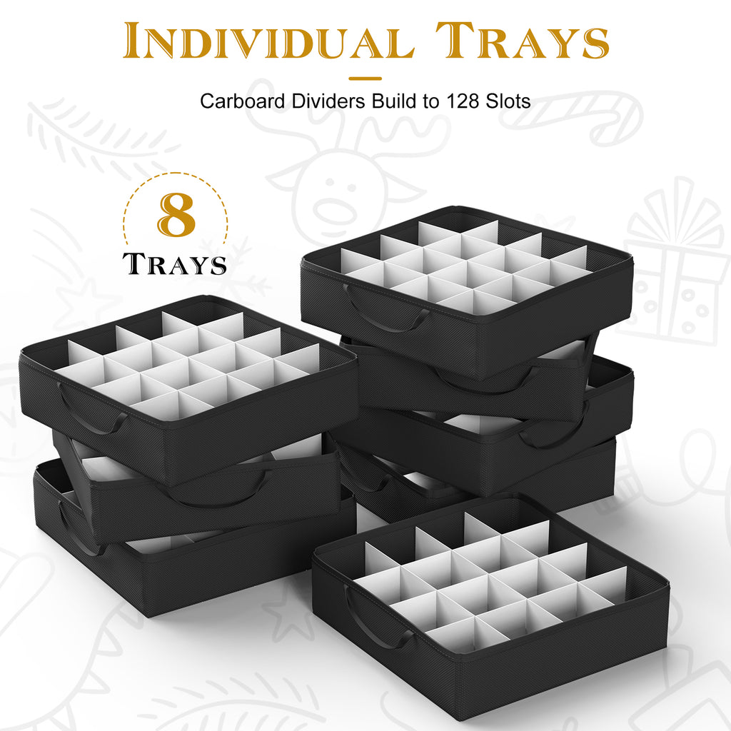 Christmas Ornament Storage Box (Green)