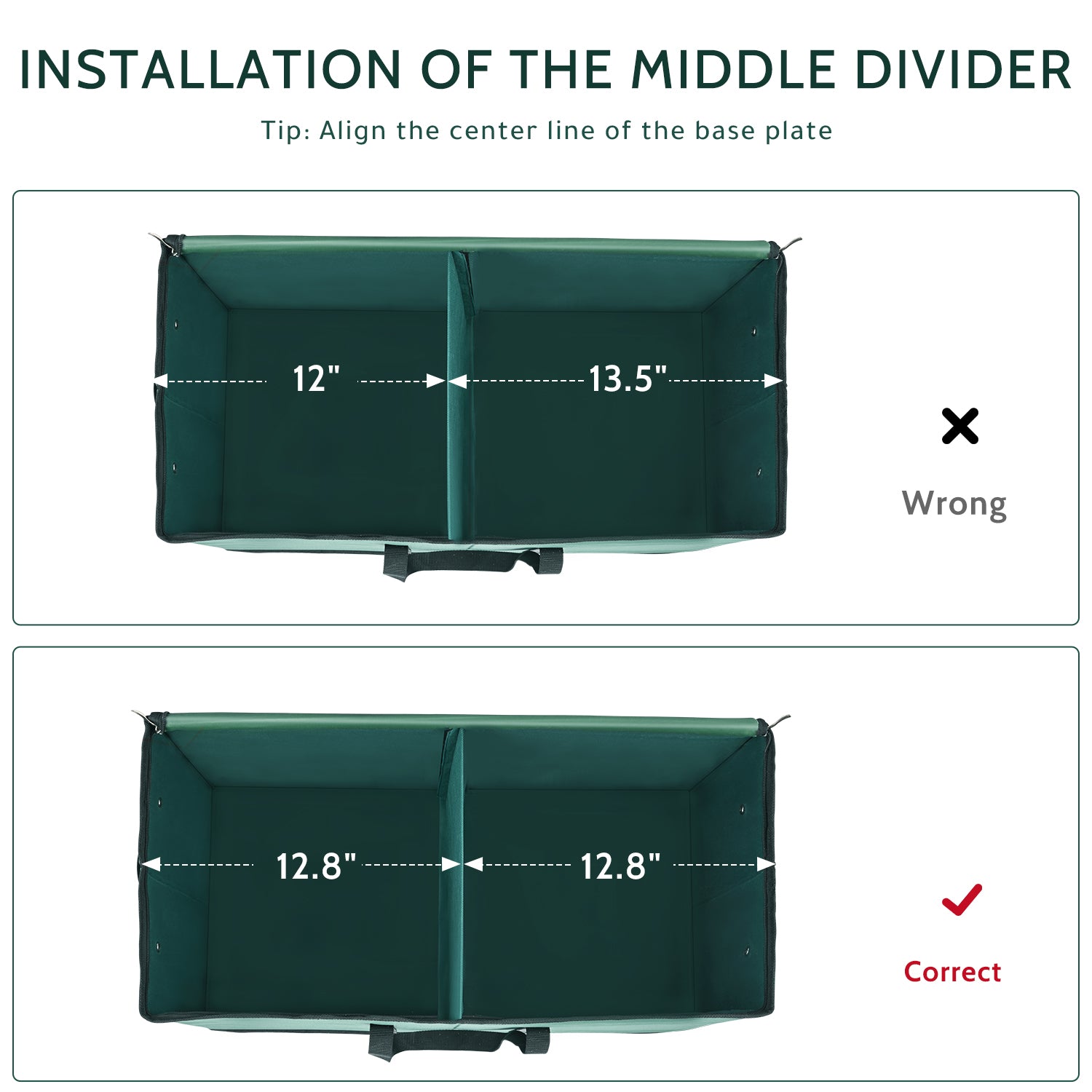 Christmas Ornament Storage Box(Green)