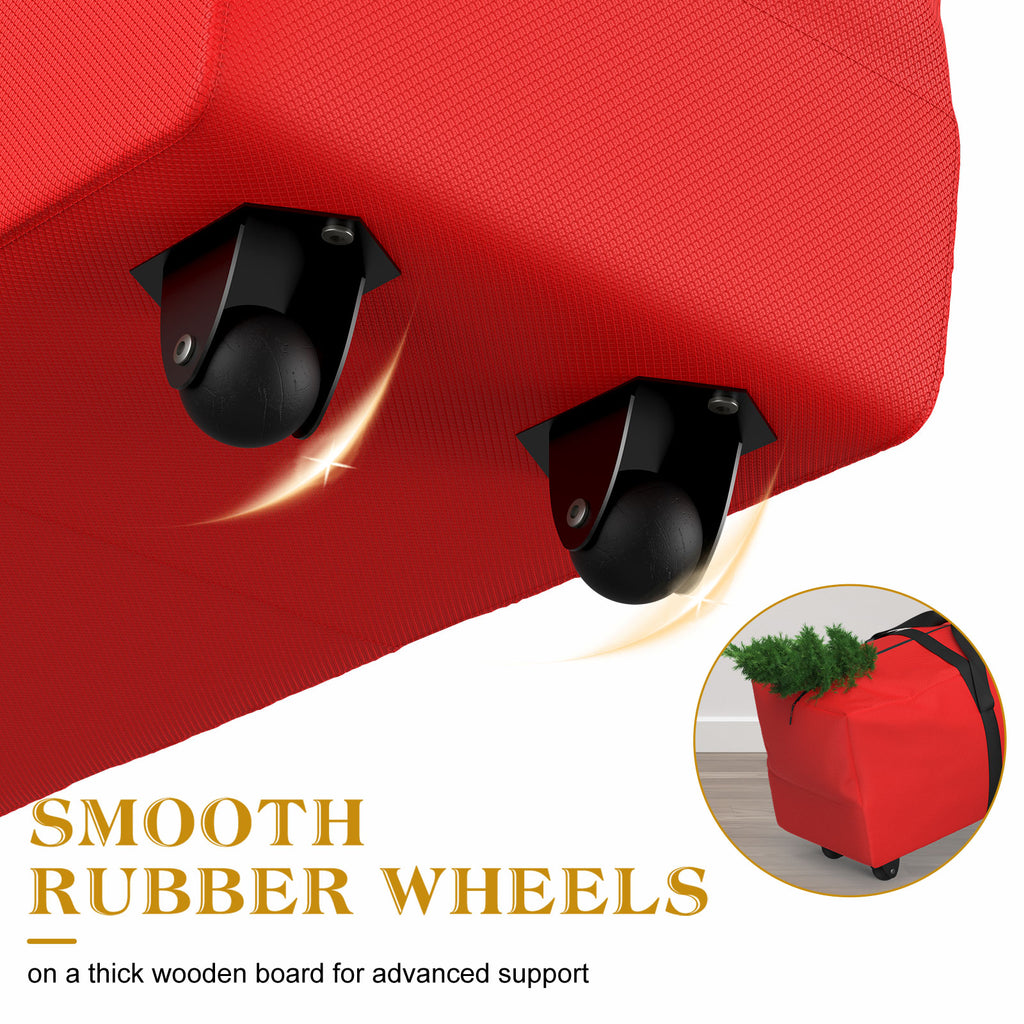 Rolling Christmas Tree Storage Bag (Red)