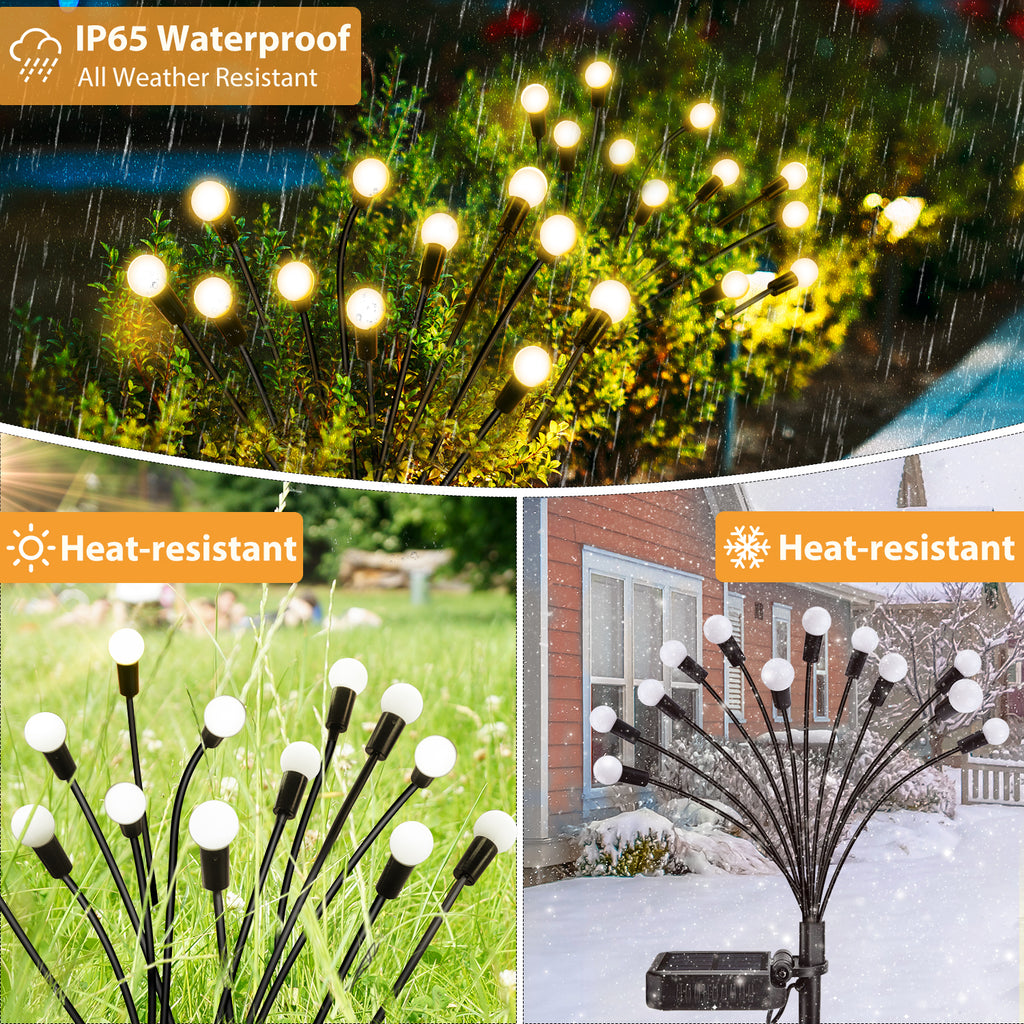 Firefly Solar Lights 4 Packs (Warm White)