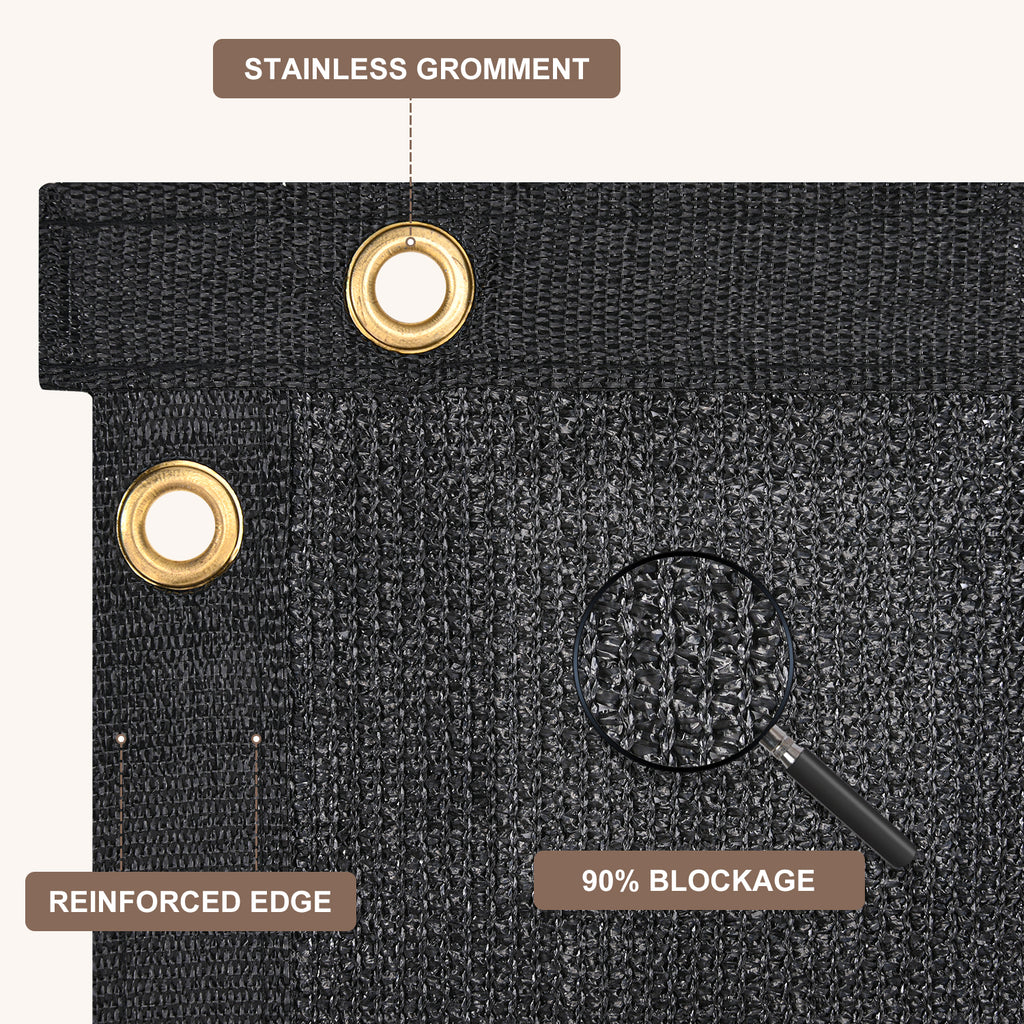 Privacy Screen Fence 5X50FT(Black)
