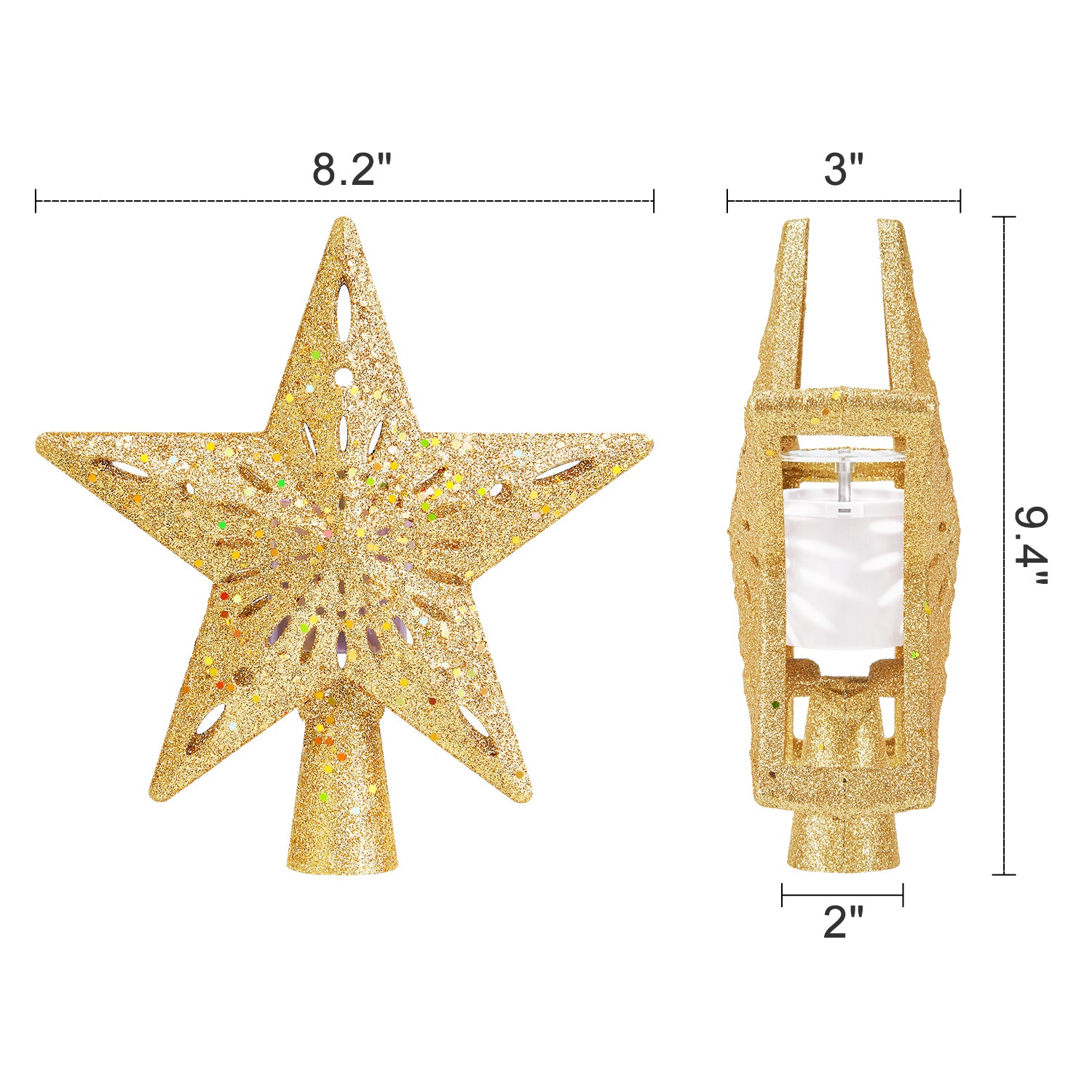 Christmas Tree Topper (Gold)