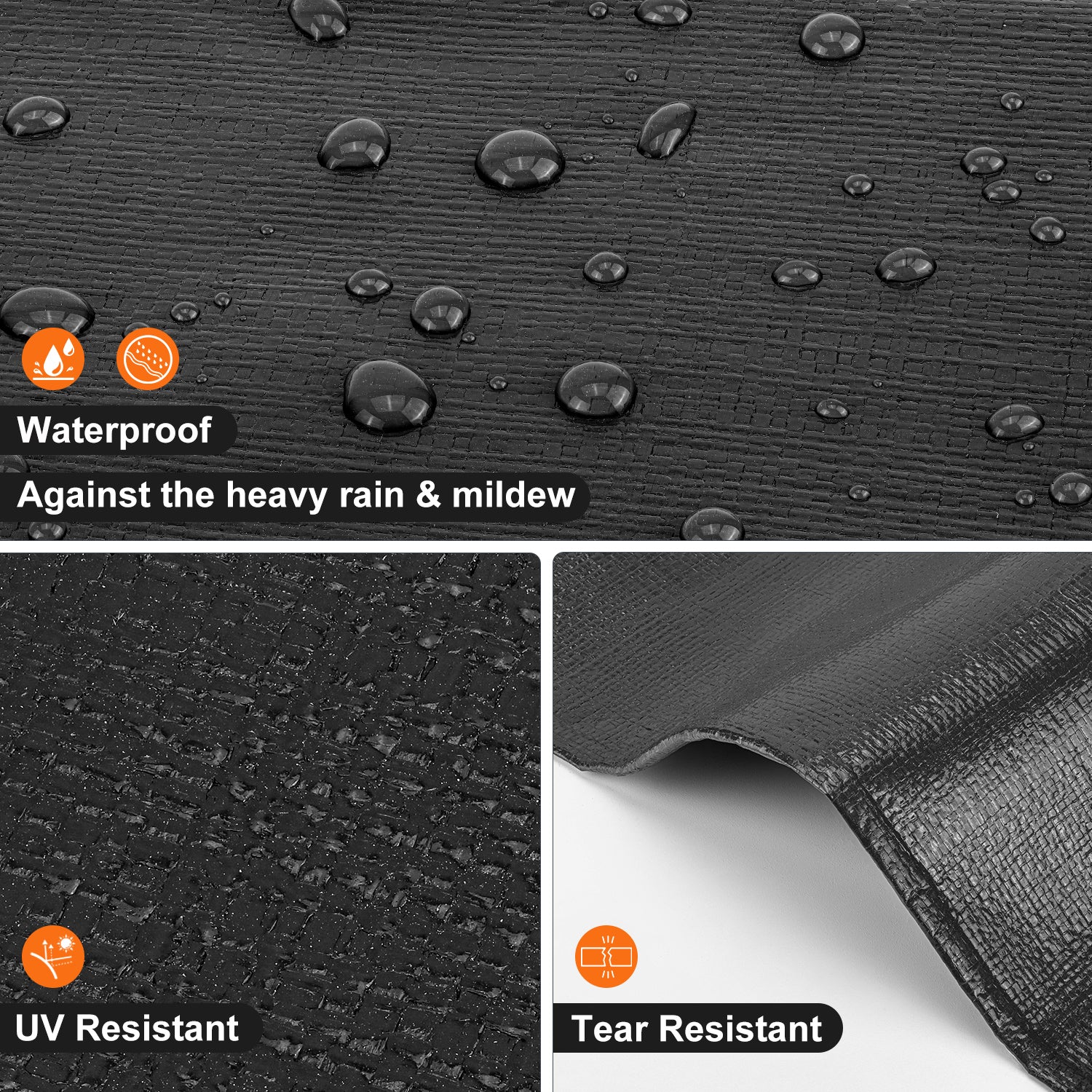 8 Mil Tarp（Black)