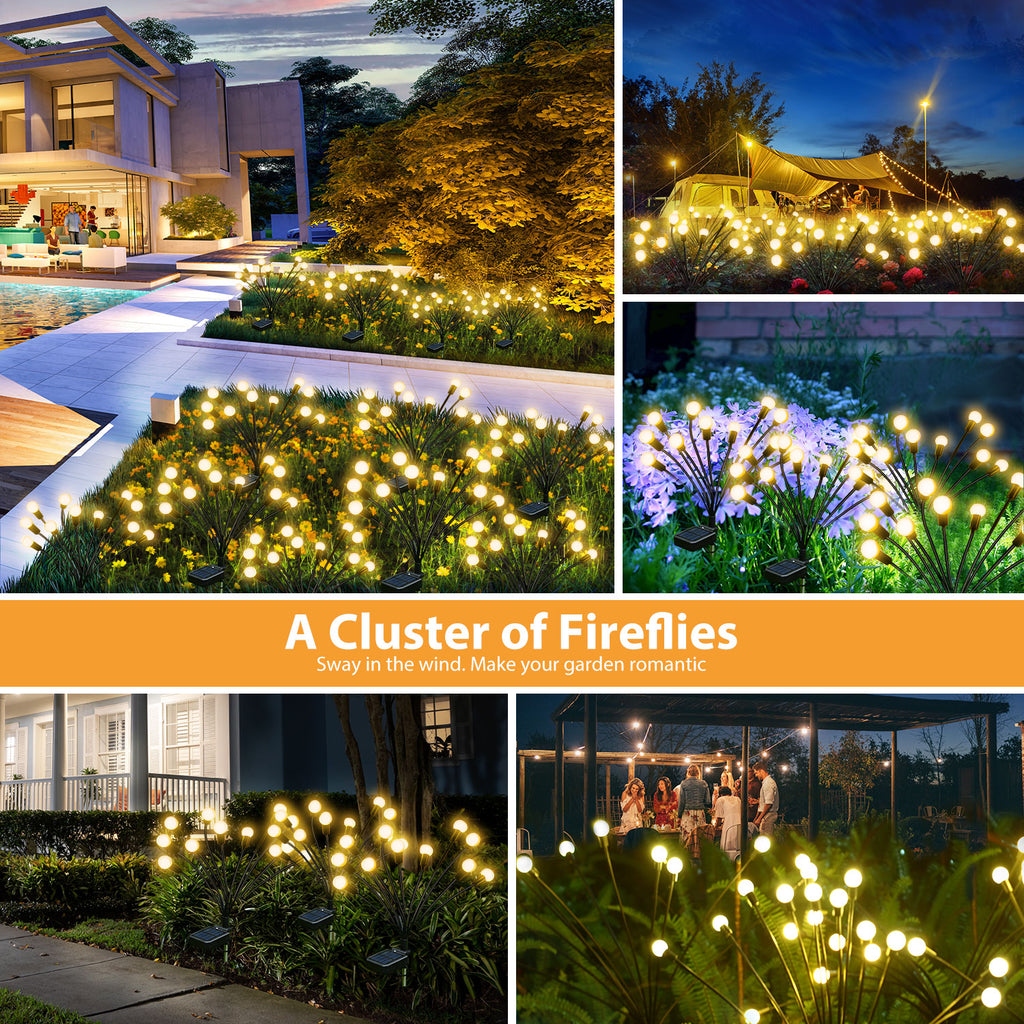 Firefly Solar Lights 2 Packs (Warm White)