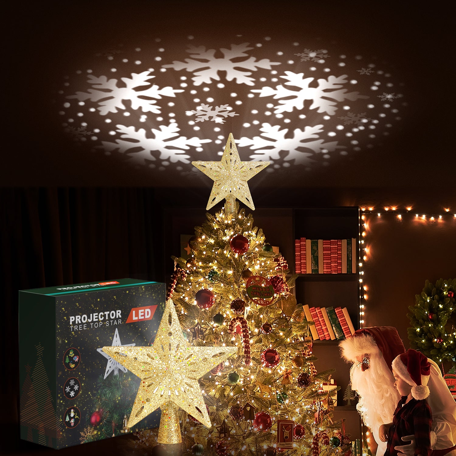 Christmas Tree Topper (Gold)