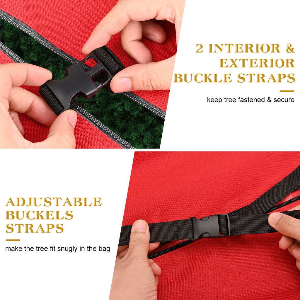 Rolling Christmas Tree Storage Bag (Red)