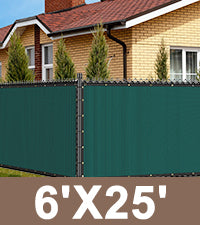 Privacy Screen Fence6X25FT(Dark Green)