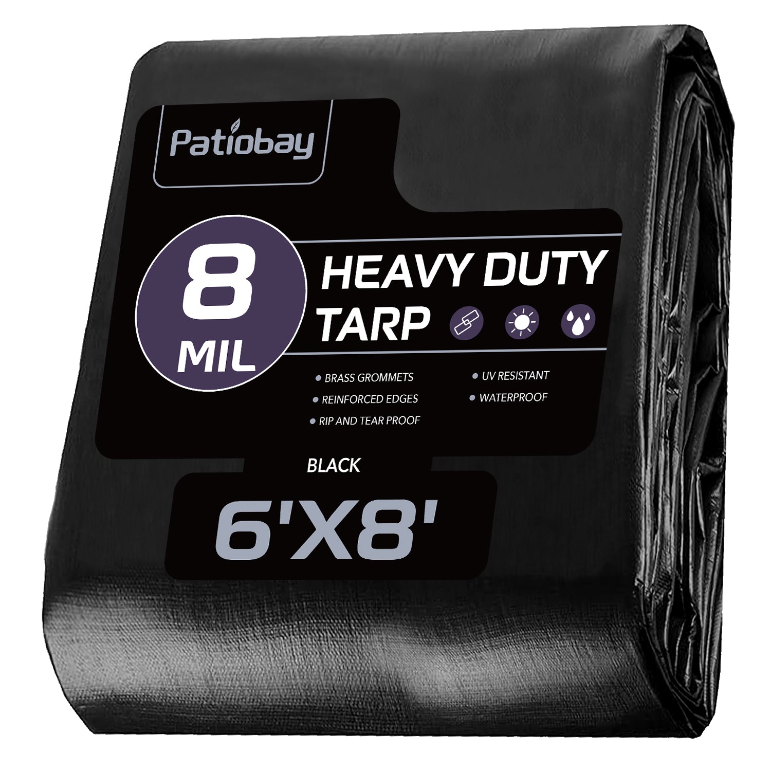 8 Mil Tarp（Black)