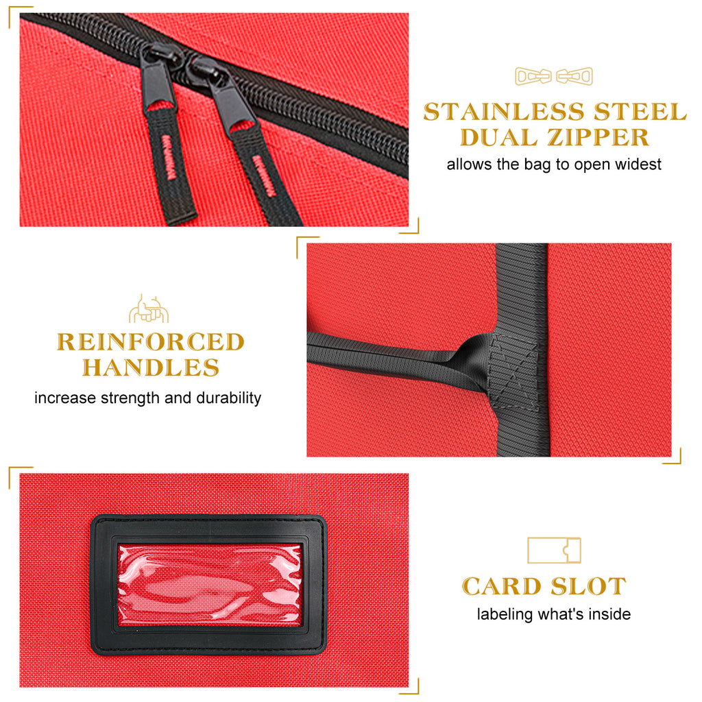 Rolling Christmas Tree Storage Bag (Red)