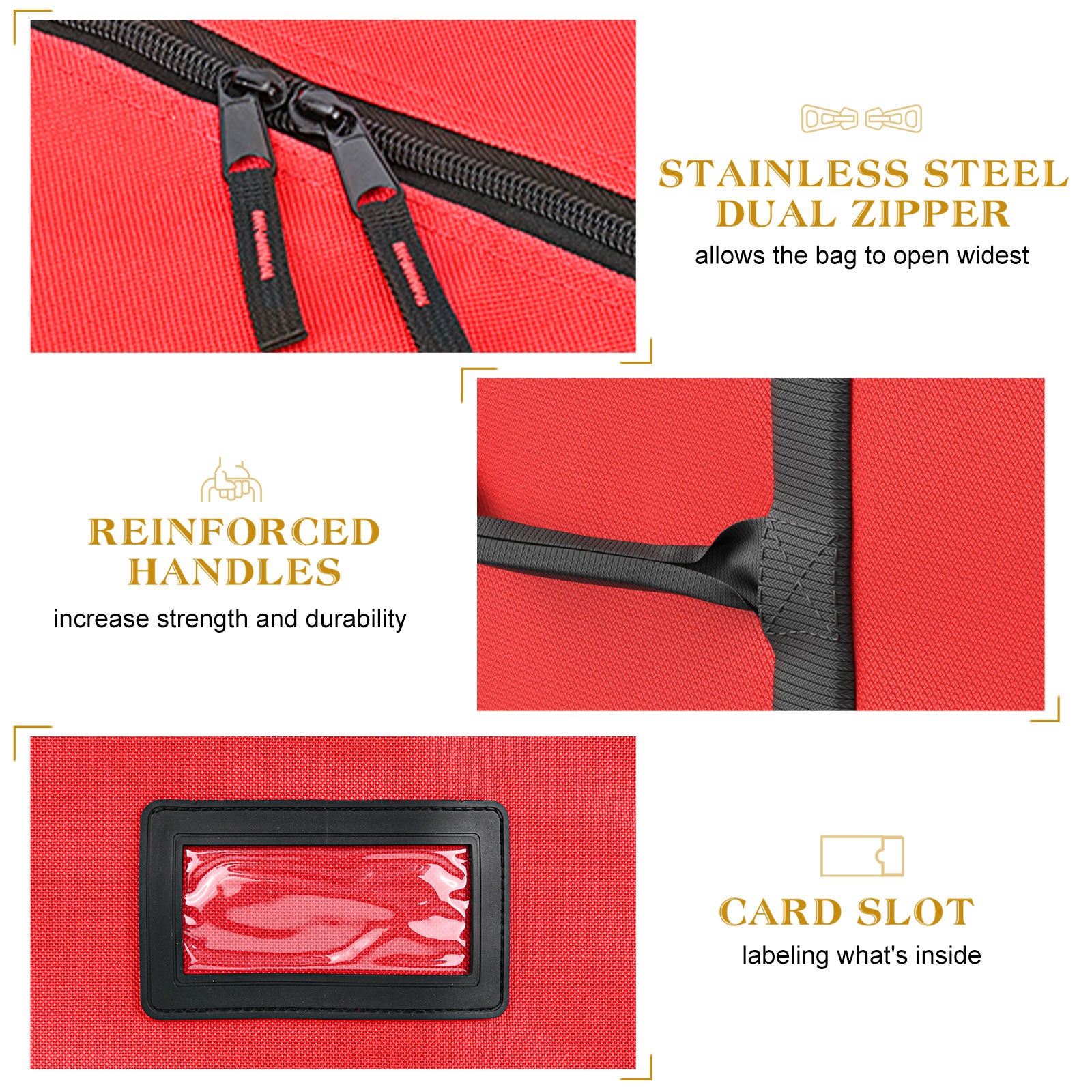 Rolling Christmas Tree Storage Bag (Red)