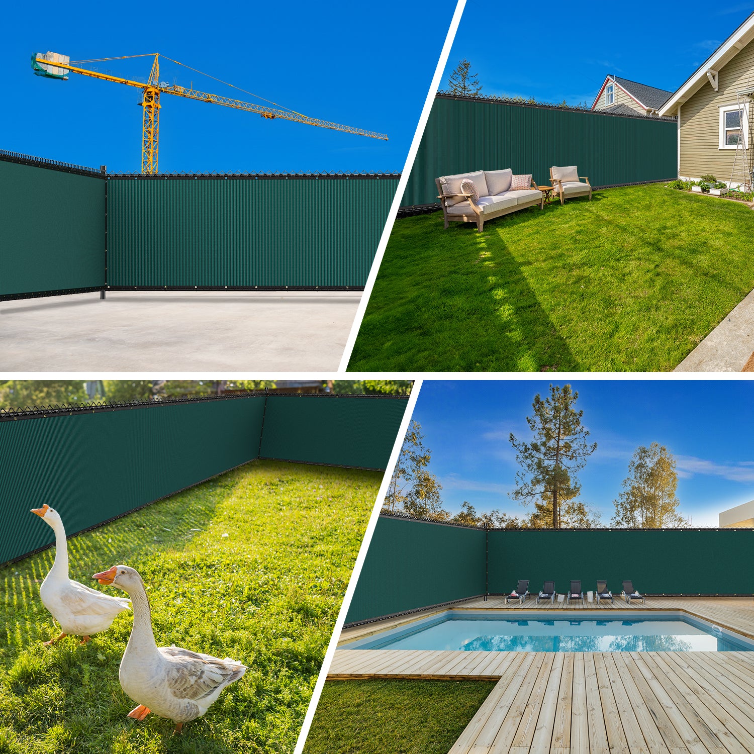 Privacy Screen Fence4X25FT(Dark Green)