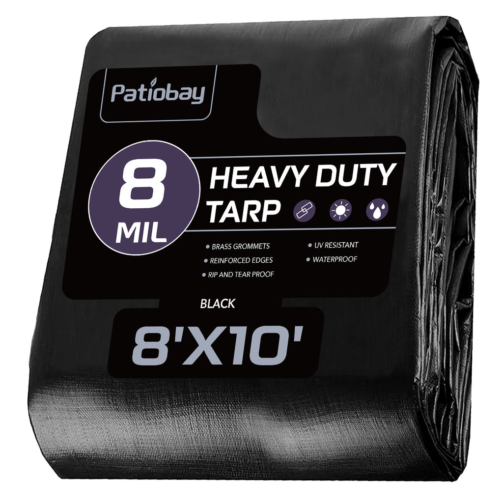 8 Mil Tarp（Black)