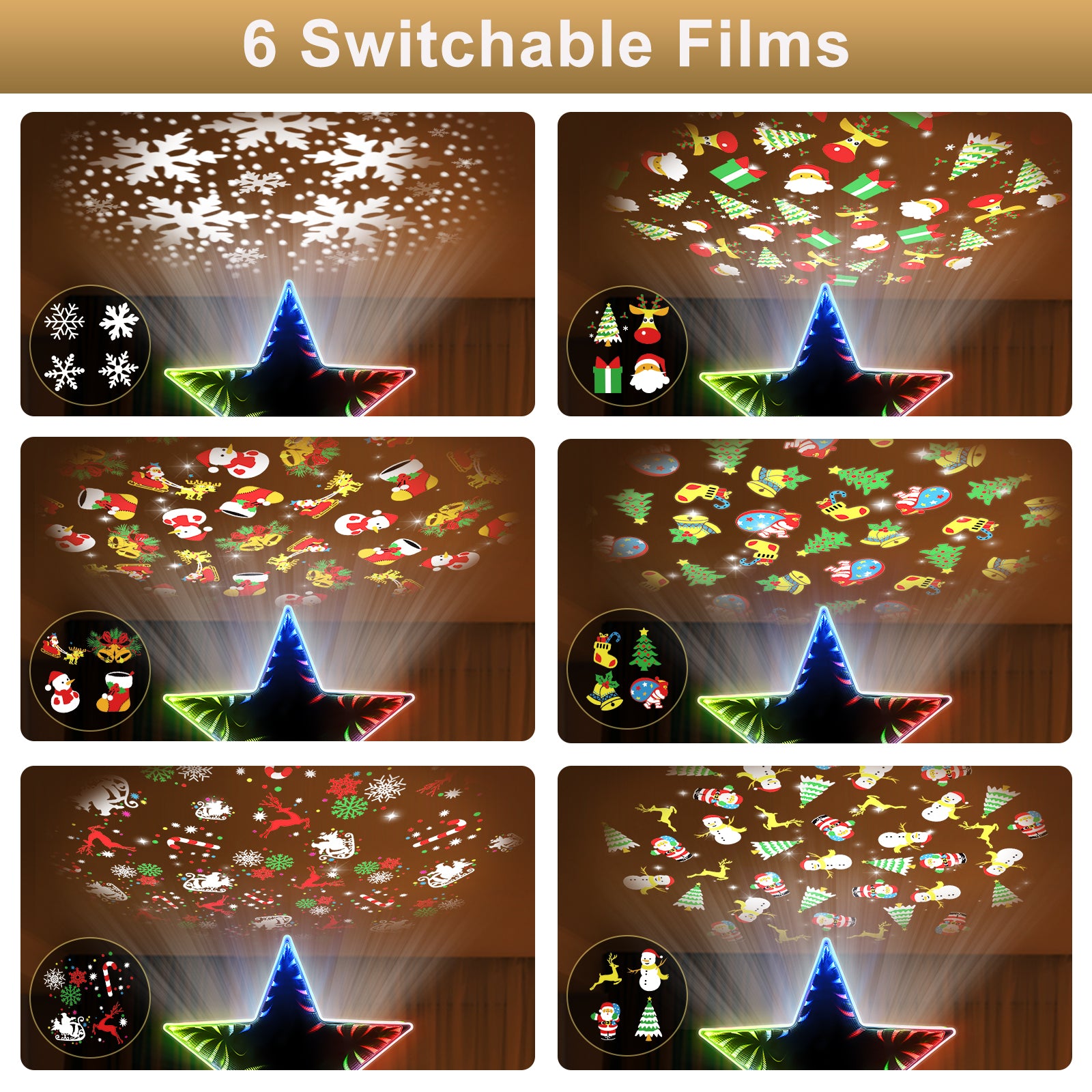 Christmas Tree Topper Star（Multicolour）