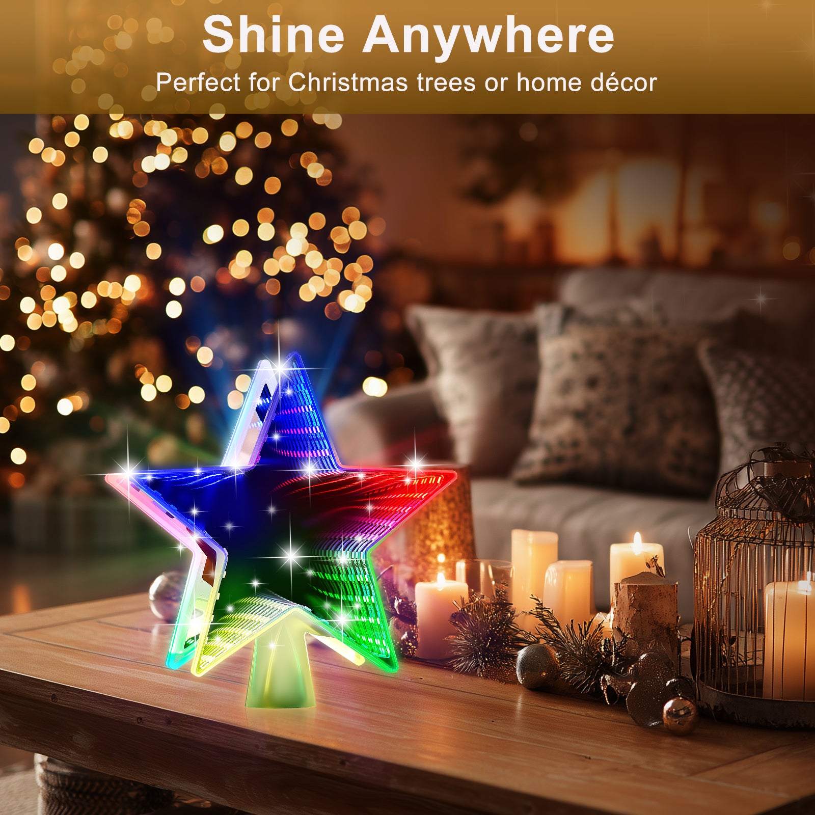 Christmas Tree Topper Star（Multicolour）