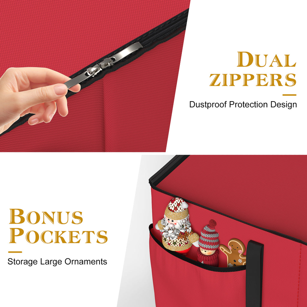 Christmas Ornament Storage Box（Red)