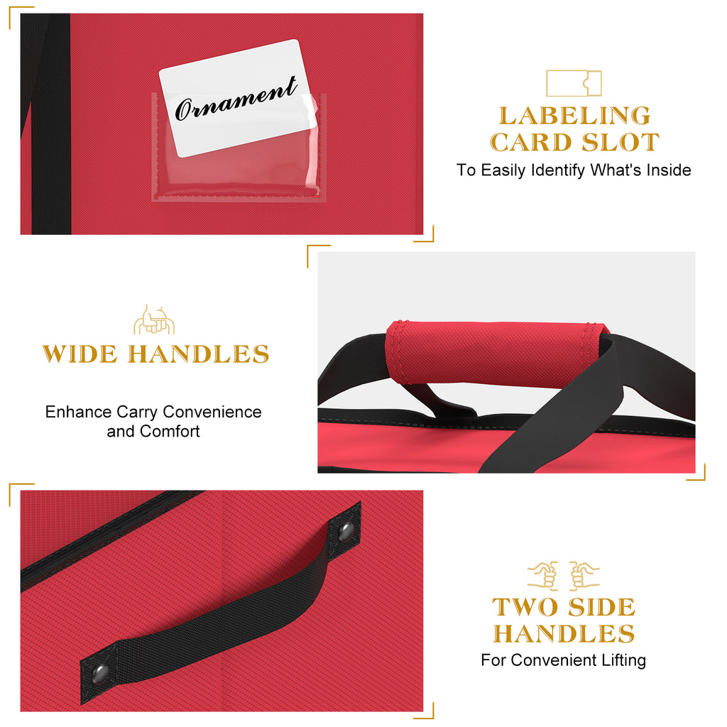 Christmas Ornament Storage Box（Red)