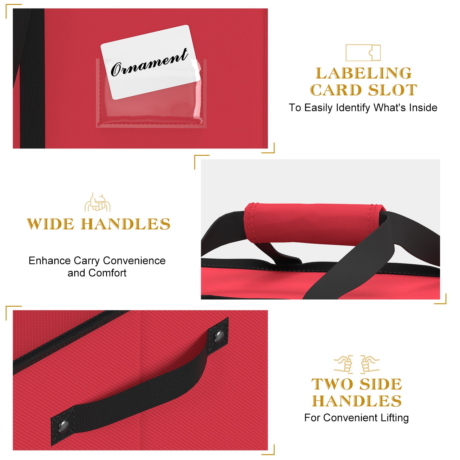 Christmas Ornament Storage Box（Red)