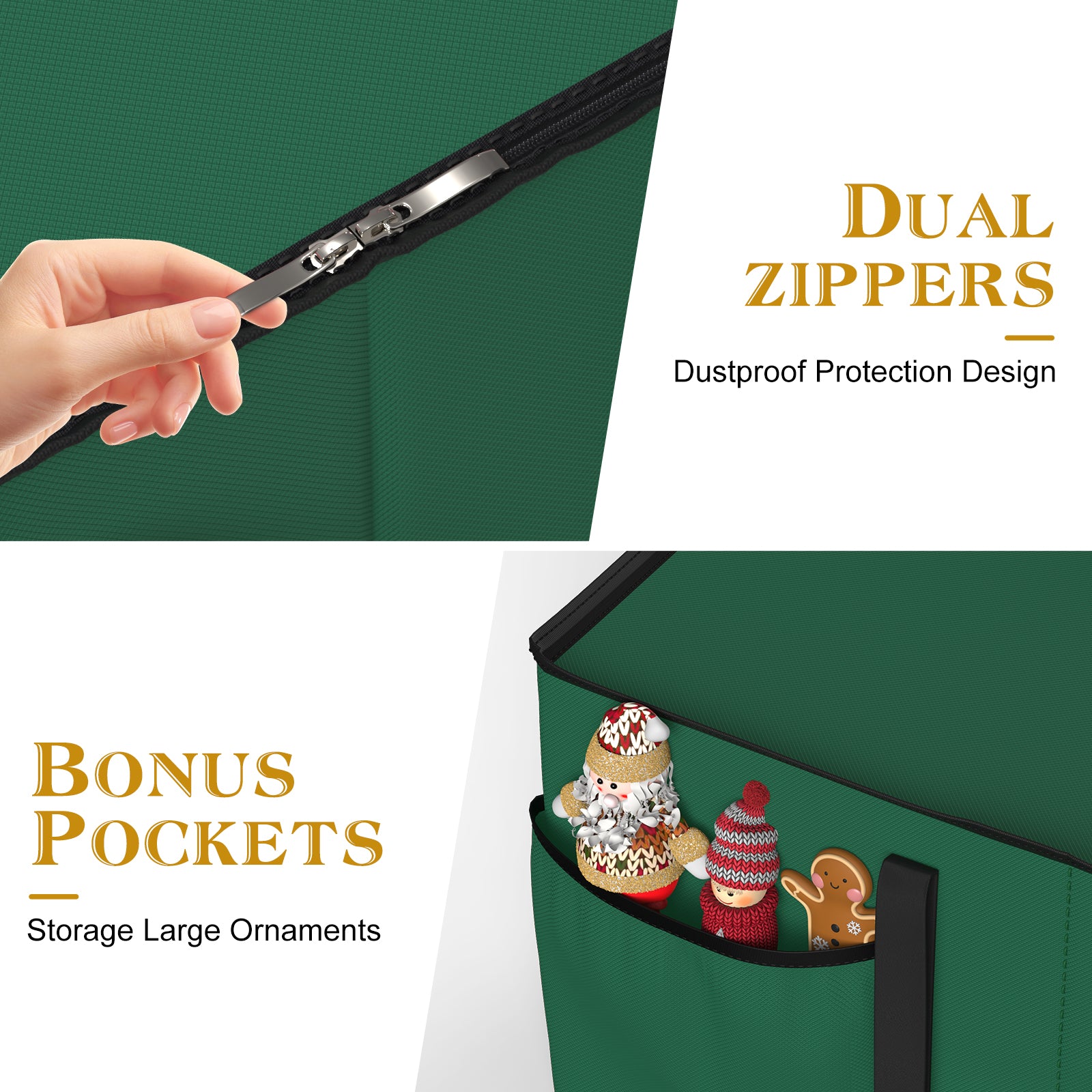 Christmas Ornament Storage Box (Green)