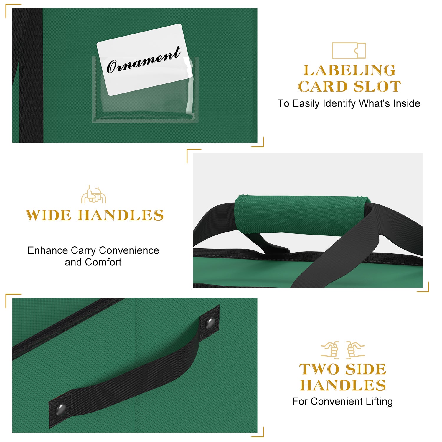 Christmas Ornament Storage Box (Green)